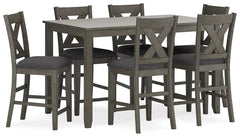 Caitbrook Counter Height Dining Table and Bar Stools (Set of 7) - MyWaynesHome #