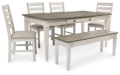 Skempton Dining Table and 4 Chairs and Bench