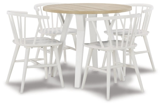 Grannen Dining Table and 4 Chairs - MyWaynesHome #