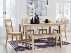 Gleanville Dining Table and 4 Chairs and Bench - MyWaynesHome #