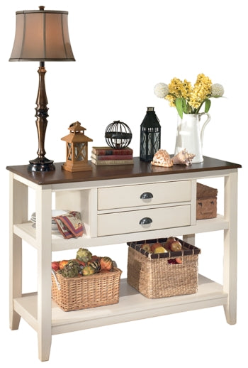 Whitesburg Dining Table and 6 Chairs with Server - MyWaynesHome #
