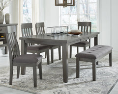 Hallanden Dining Table and 4 Chairs and Bench - MyWaynesHome #