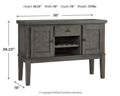 Hallanden Counter Height Dining Table and 6 Barstools with Storage - MyWaynesHome #