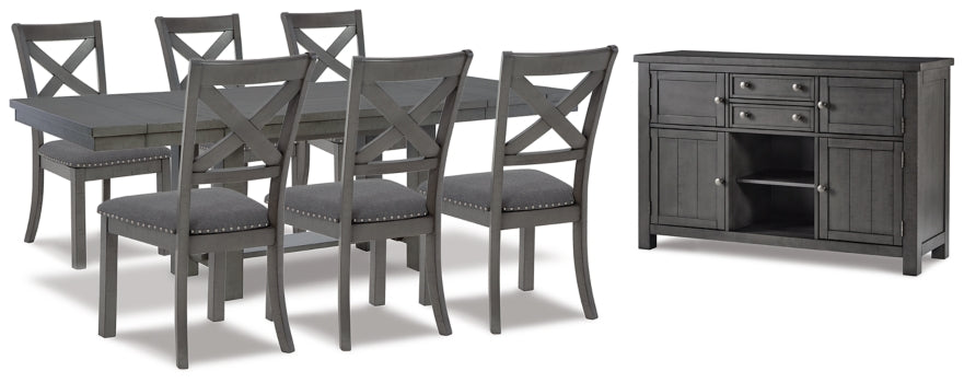 Myshanna Dining Table and 6 Chairs with Storage - MyWaynesHome #