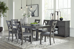 Myshanna Dining Table and 6 Chairs with Storage - MyWaynesHome #