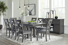 Myshanna Dining Table and 8 Chairs with Storage - MyWaynesHome #