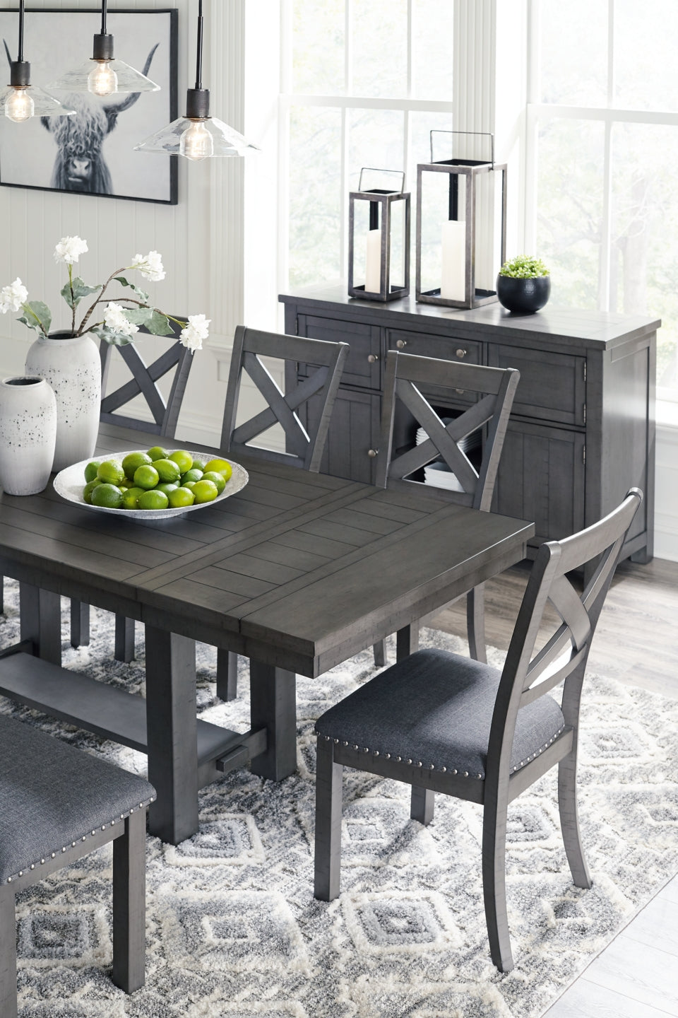 Myshanna Dining Table and 6 Chairs with Storage - MyWaynesHome #