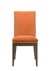 MAGGIE DINING CHAIR W/TERRA COTTA CUSHION-WALNUT - MyWaynesHome #