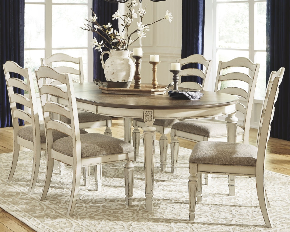 Realyn Dining Table and 6 Chairs - PKG002222