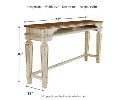 Realyn Counter Height Dining Table and 3 Barstools - MyWaynesHome #