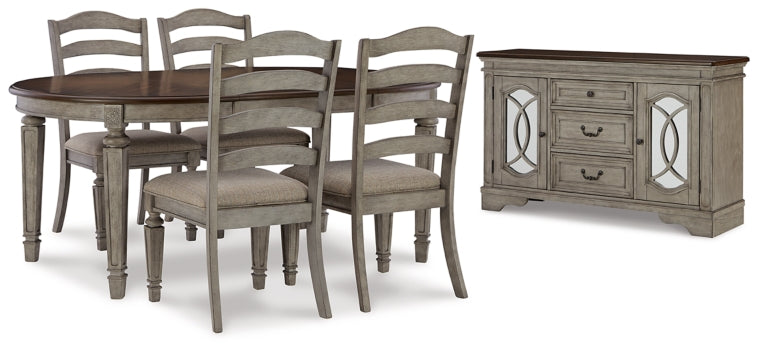 Lodenbay Dining Table and 4 Chairs with Storage - MyWaynesHome #