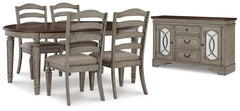 Lodenbay Dining Table and 4 Chairs with Storage - MyWaynesHome #