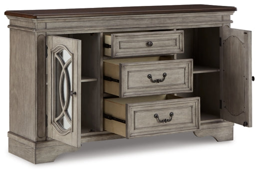 Lodenbay Dining Table and 6 Chairs with Storage - MyWaynesHome #