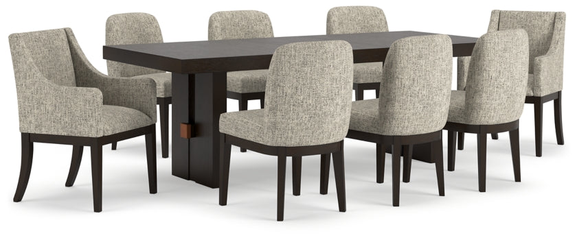 Burkhaus Dining Table and 8 Chairs - MyWaynesHome #