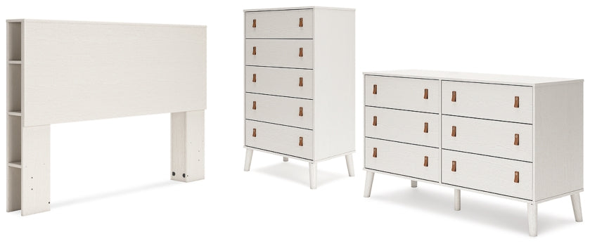 Aprilyn Queen Bookcase Headboard with Dresser and Chest - MyWaynesHome #