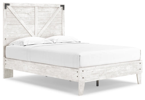 Shawburn Queen Crossbuck Panel Platform Bed - MyWaynesHome #