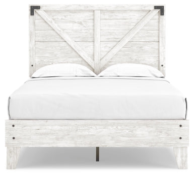 Shawburn Queen Crossbuck Panel Platform Bed - MyWaynesHome #