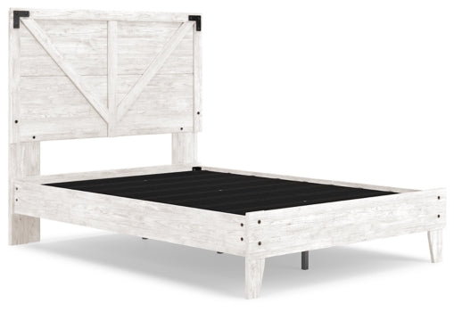 Shawburn Queen Crossbuck Panel Platform Bed - MyWaynesHome #