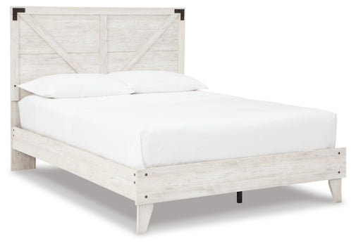 Shawburn Queen Crossbuck Panel Platform Bed - MyWaynesHome #