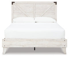 Shawburn Queen Crossbuck Panel Platform Bed - MyWaynesHome #