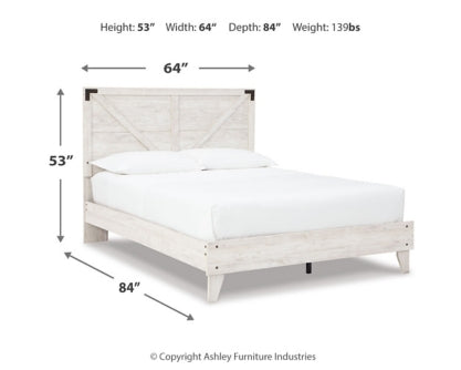 Shawburn Queen Crossbuck Panel Platform Bed - MyWaynesHome #