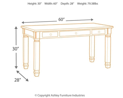Bolanburg Home Office Desk and Storage - MyWaynesHome #