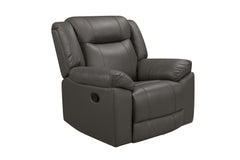 TAGGART LEATHER ROCKER RECLINER-GRAY - MyWaynesHome #