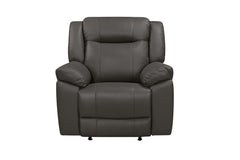 TAGGART LEATHER ROCKER RECLINER-GRAY - MyWaynesHome #