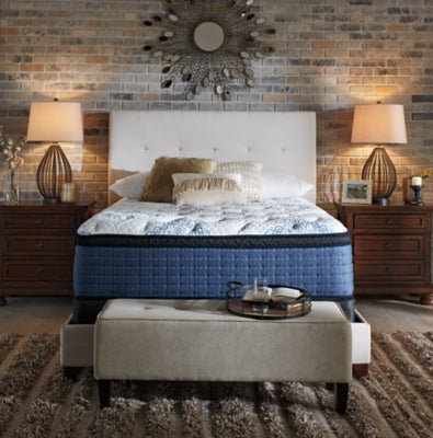 Mt Dana Euro Top Queen Mattress with Head-Foot Model Better Queen Adjustable Base - MyWaynesHome #