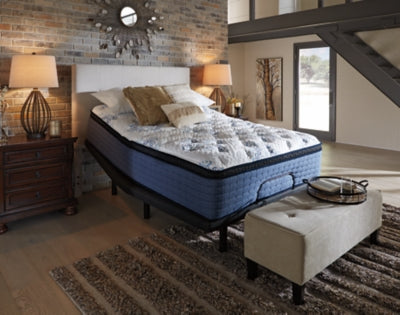 Mt Dana Euro Top Queen Mattress with Head-Foot Model Better Queen Adjustable Base - MyWaynesHome #
