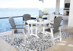 Crescent Luxe Outdoor Dining Table and 4 Chairs - MyWaynesHome #