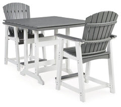 Transville Outdoor Counter Height Dining Table and 2 Barstools - MyWaynesHome #