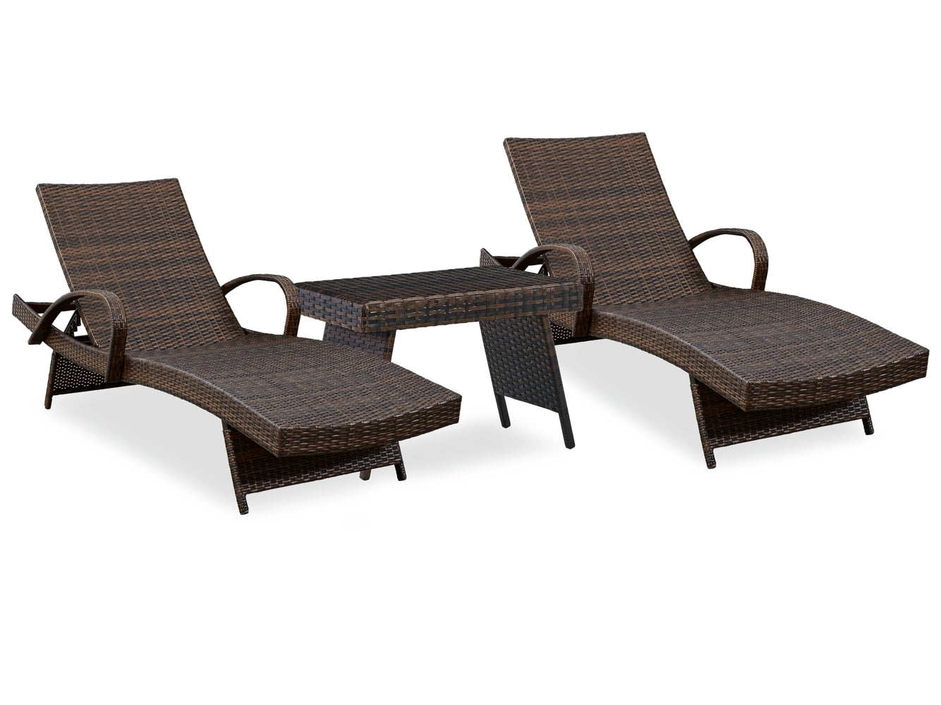 Kantana 2 Chaise Lounge Chairs with End Table - MyWaynesHome #