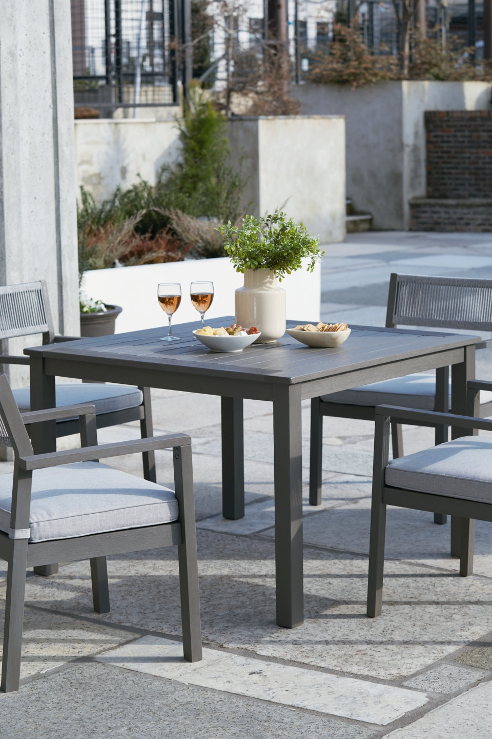 Eden Town Outdoor Dining Table and 4 Chairs - MyWaynesHome #