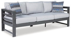 Amora Outdoor Sofa and Loveseat with Coffee Table and 2 End Tables - MyWaynesHome #