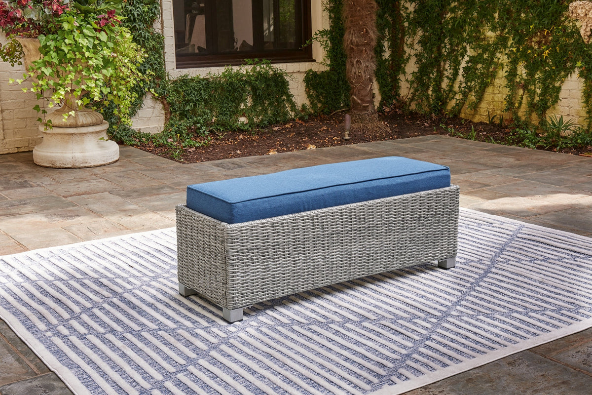 Naples Beach Outdoor Bench with Cushion - MyWaynesHome #