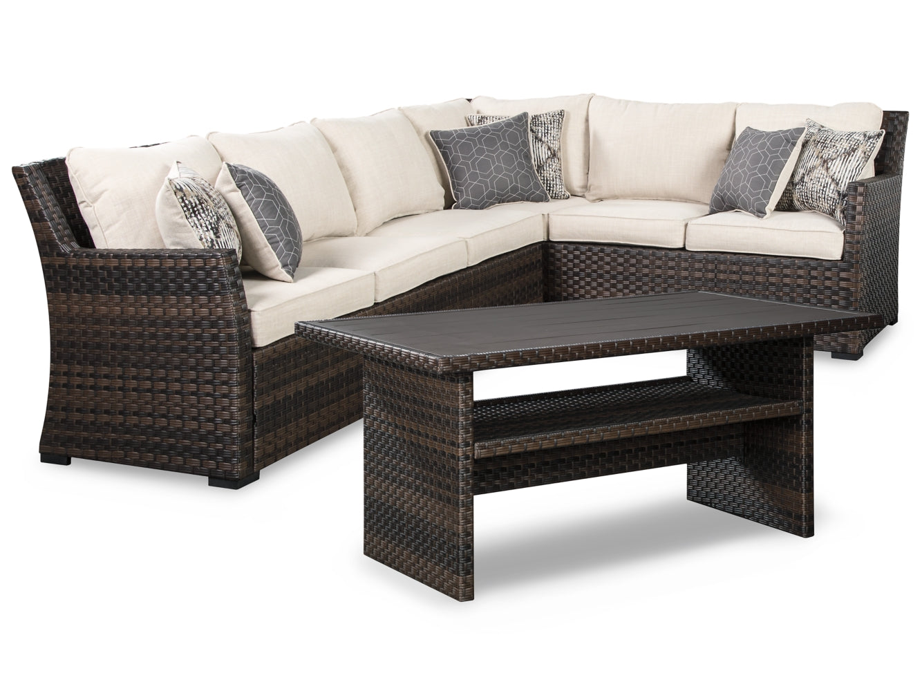 Easy Isle 3-Piece Sofa Sectional and Chair with Table - MyWaynesHome #