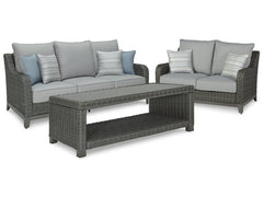 Elite Park Outdoor Sofa and Loveseat with Coffee Table - MyWaynesHome #