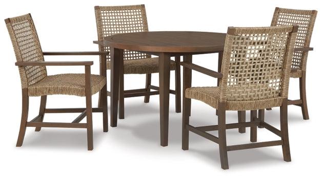 Germalia Outdoor Dining Table and 4 Chairs - MyWaynesHome #