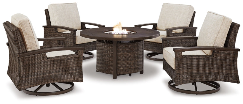 Paradise Trail Outdoor Fire Pit Table and 4 Chairs - MyWaynesHome #