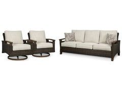 Paradise Trail Outdoor Sofa with 2 Lounge Chairs - MyWaynesHome #