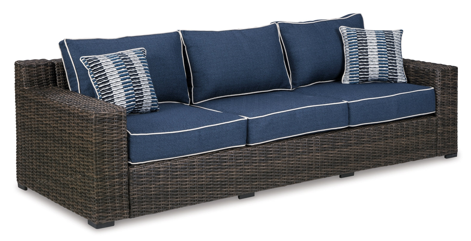 Grasson Lane Outdoor Sofa and  2 Lounge Chairs with Coffee Table and 2 End Tables - MyWaynesHome #