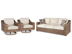 Beachcroft Outdoor Sofa with 2 Lounge Chairs - MyWaynesHome #