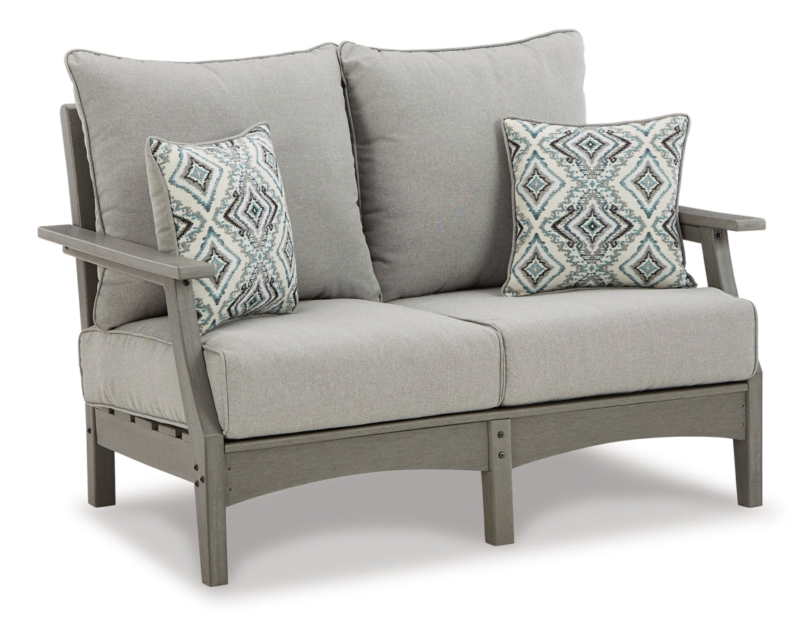 Visola Outdoor Sofa and Loveseat with Coffee Table - MyWaynesHome #