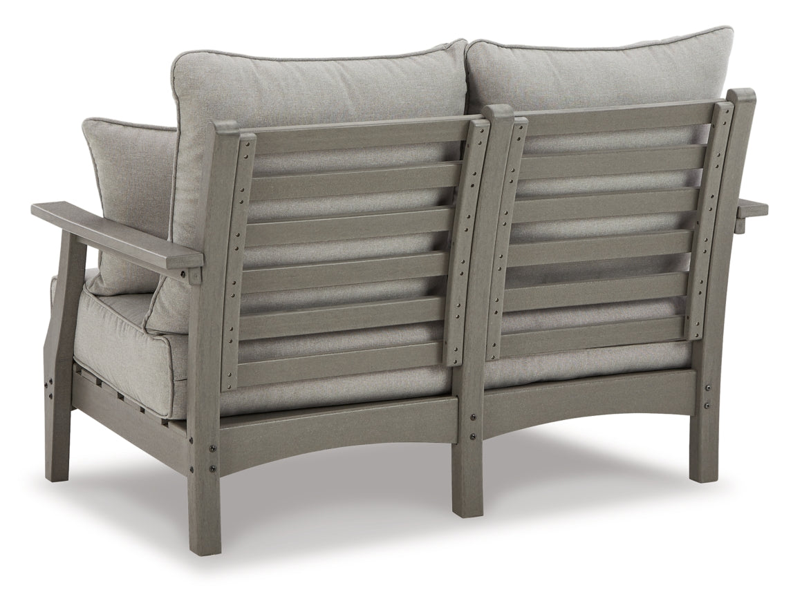 Visola Outdoor Sofa and Loveseat with Coffee Table - MyWaynesHome #