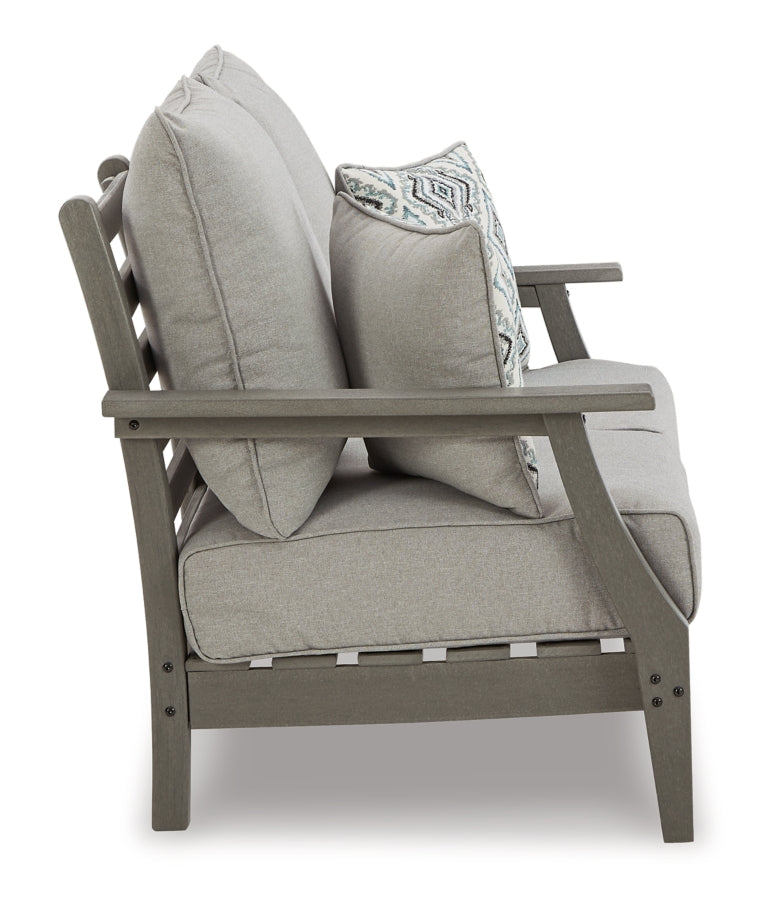 Visola Outdoor Sofa and Loveseat with Coffee Table - MyWaynesHome #