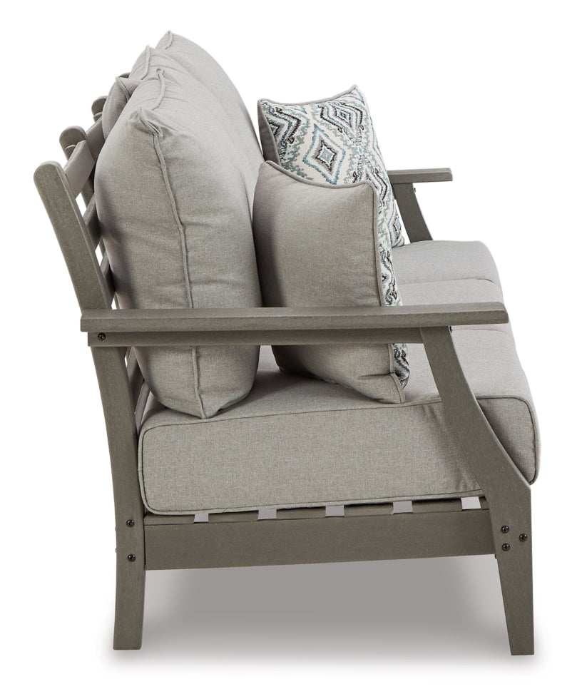 Visola Outdoor Sofa and Loveseat with Coffee Table - MyWaynesHome #