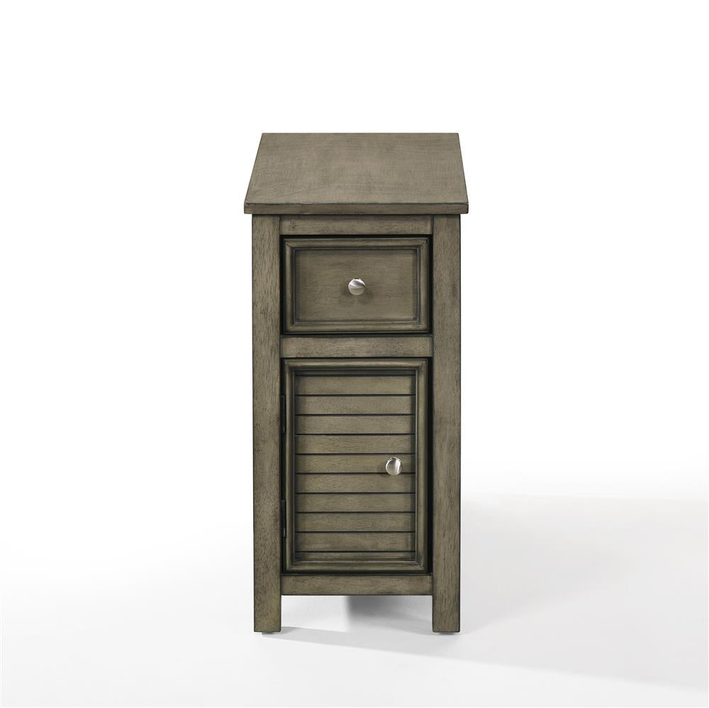 SAMSON END TABLE W/DRWR-GRAY - MyWaynesHome #