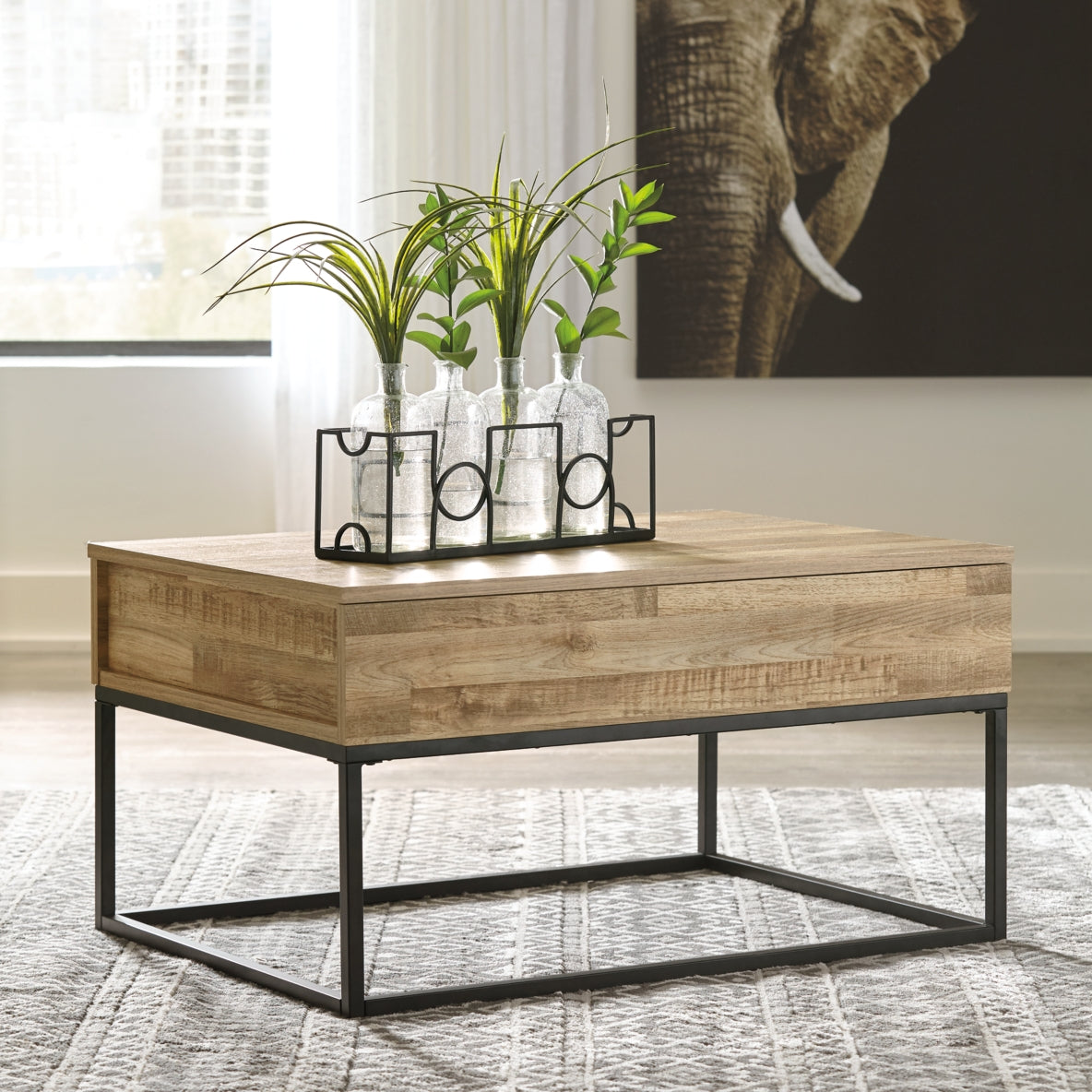 Gerdanet Coffee Table with 1 End Table - MyWaynesHome #