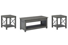Freedan Coffee Table with 2 End Tables - MyWaynesHome #